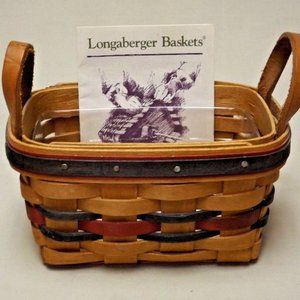 Longaberger 1993 All Star Trio Basket Combo with Protector and Certificate
